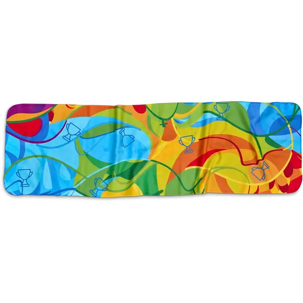 Pre-Printed Sample Hoppla Relay Sports Towel - Dual Branding Pre-Printed Sample Hoppla Relay Sports Towel - Dual Branding