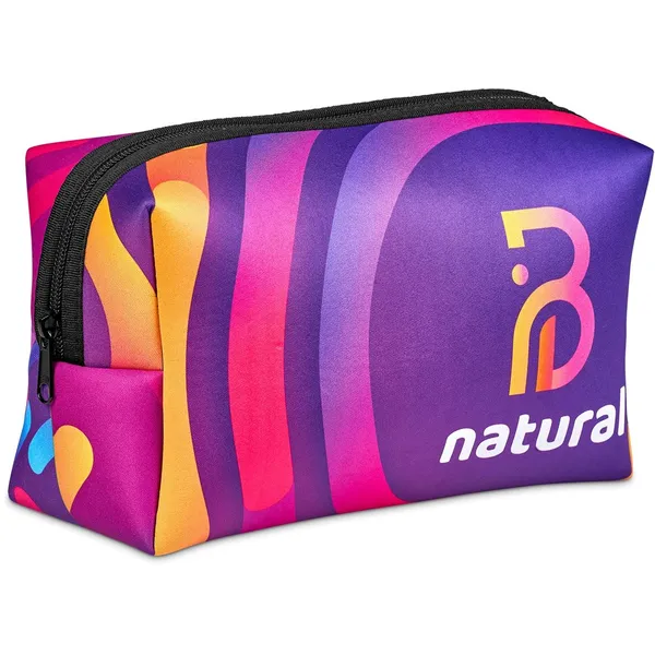 Pre-Printed Sample Hoppla Emma Neoprene Toiletry Bag Pre-Printed Sample Hoppla Emma Neoprene Toiletry Bag