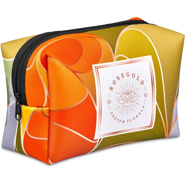 Pre-Printed Sample Hoppla Emma Neoprene Toiletry Bag Pre-Printed Sample Hoppla Emma Neoprene Toiletry Bag