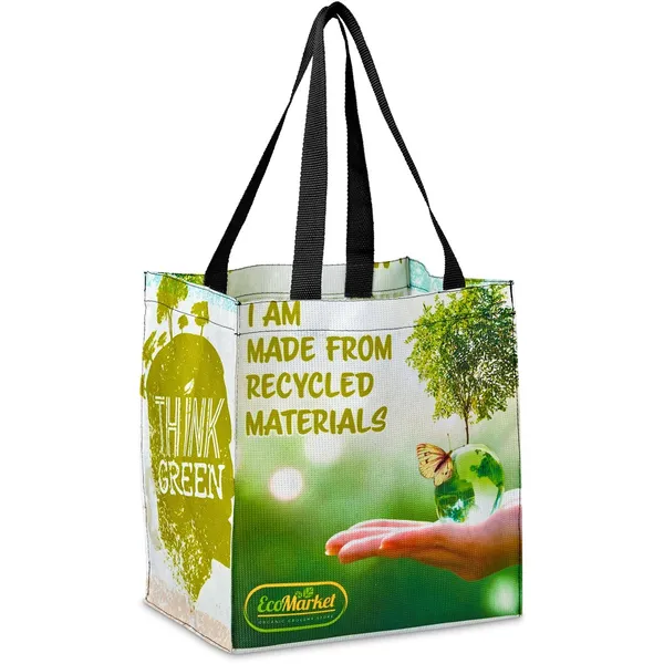Pre-Production Sample Hoppla Gateway RPET Stitch-Bond Shopper Pre-Production Sample Hoppla Gateway RPET Stitch-Bond Shopper