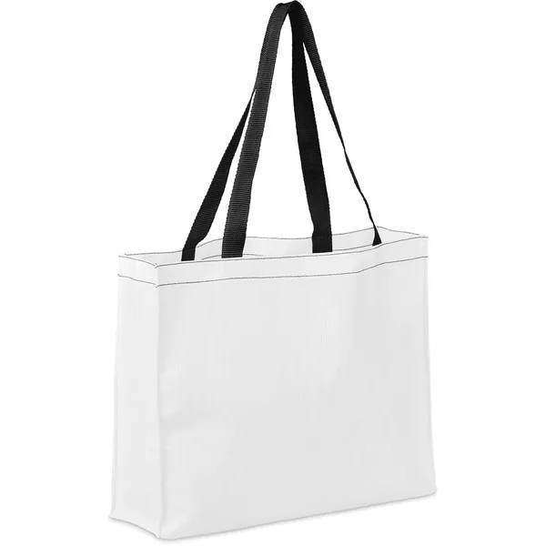 Pre-Production Sample Hoppla Menlyn RPET Stitch-Bond Shopper Pre-Production Sample Hoppla Menlyn RPET Stitch-Bond Shopper