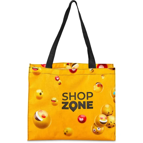 Pre-Production Sample Hoppla Menlyn RPET Stitch-Bond Shopper Pre-Production Sample Hoppla Menlyn RPET Stitch-Bond Shopper