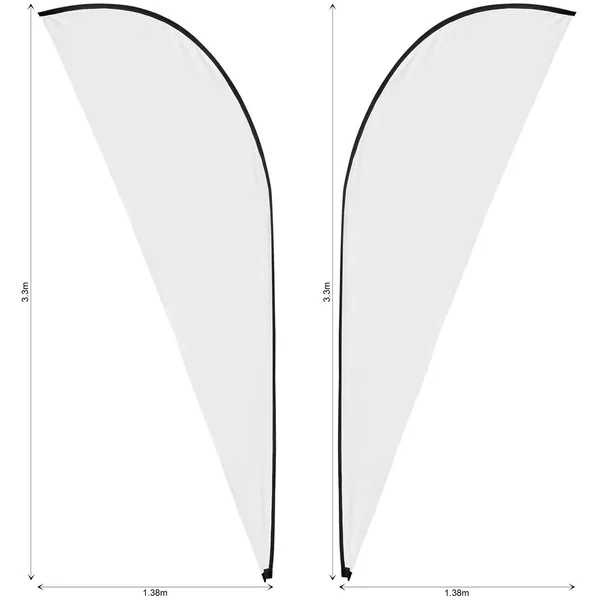 Legend 3m Sublimated Sharkfin Double-Sided Flying Banner Skin (Excludes Hardware) Legend 3m Sublimated Sharkfin Double-Sided Flying Banner Skin (Excludes Hardware)