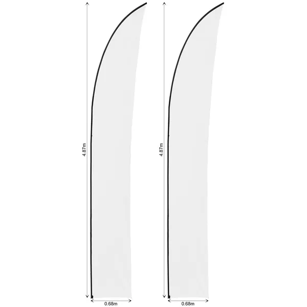 Legend 4m Sublimated Arcfin Flying Banner Skin - Set Of 2 (Excludes Hardware) Legend 4m Sublimated Arcfin Flying Banner Skin - Set Of 2 (Excludes Hardware)