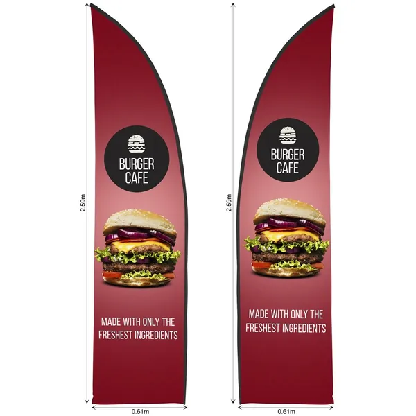 Legend 2m Sublimated Arcfin Double-Sided Flying Banner Skin (Excludes Hardware) Legend 2m Sublimated Arcfin Double-Sided Flying Banner Skin (Excludes Hardware)