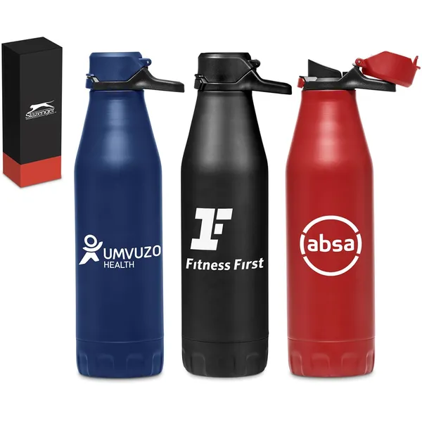 Slazenger Novac Stainless Steel Vacuum Water Bottle - 500ml Slazenger Novac Stainless Steel Vacuum Water Bottle - 500ml