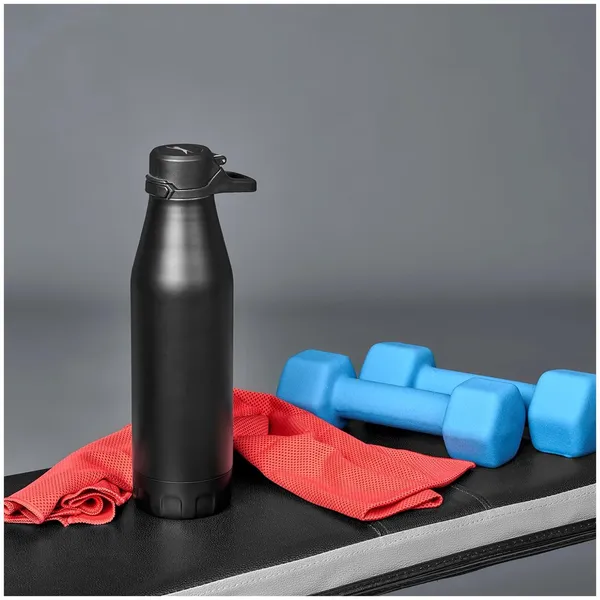 Slazenger Novac Stainless Steel Vacuum Water Bottle - 500ml Slazenger Novac Stainless Steel Vacuum Water Bottle - 500ml