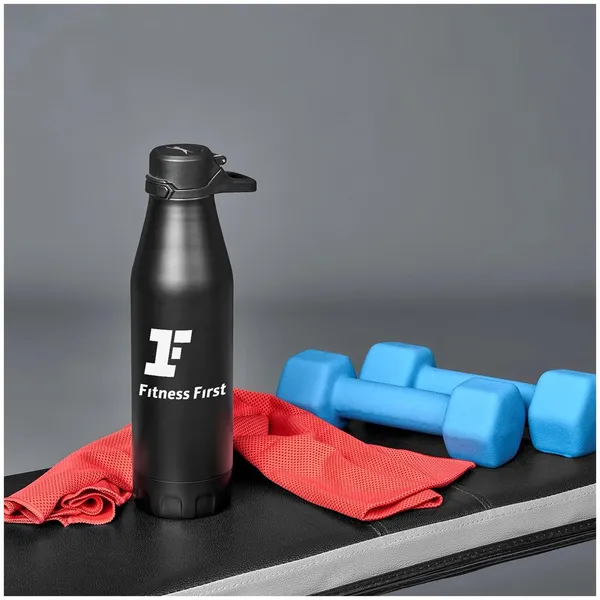 Slazenger Novac Stainless Steel Vacuum Water Bottle - 500ml Slazenger Novac Stainless Steel Vacuum Water Bottle - 500ml