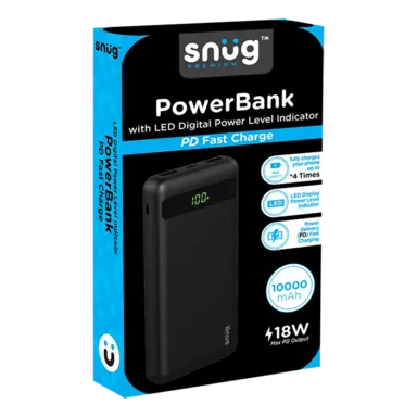 Snug 10000Mah Led Dig2 Pd Powerbank Snug 10000Mah Led Dig2 Pd Powerbank