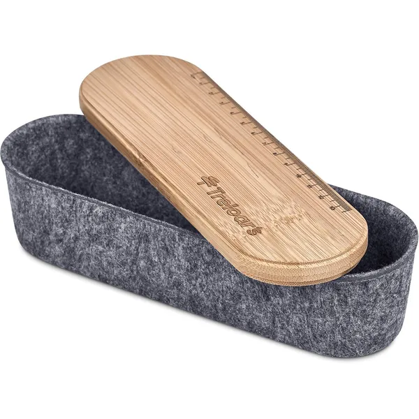 Okiyo Byoga Recycled PET Felt & Bamboo Stationery Case Okiyo Byoga Recycled PET Felt & Bamboo Stationery Case