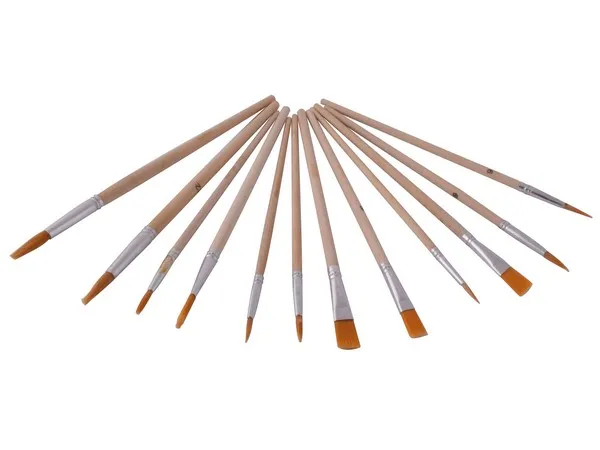 12-Piece Artist Paint Brushes & Pallet Set 12-Piece Artist Paint Brushes & Pallet Set