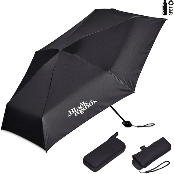 Serendipio Salem Recycled PET Compact Umbrella with EVA Pouch Serendipio Salem Recycled PET Compact Umbrella with EVA Pouch