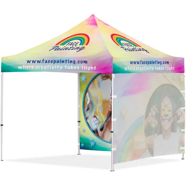 Coated Steel Sublimated Gazebo 3m x 3m - 2 Full-Wall Skins Coated Steel Sublimated Gazebo 3m x 3m - 2 Full-Wall Skins