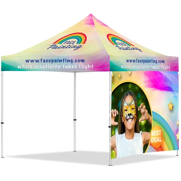 Coated Steel Sublimated Gazebo 3m x 3m - 1 Full-Wall Skin Coated Steel Sublimated Gazebo 3m x 3m - 1 Full-Wall Skin