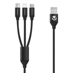Volkano Weave Series 3-in-1 Charge Cable 1m Volkano Weave Series 3-in-1 Charge Cable 1m