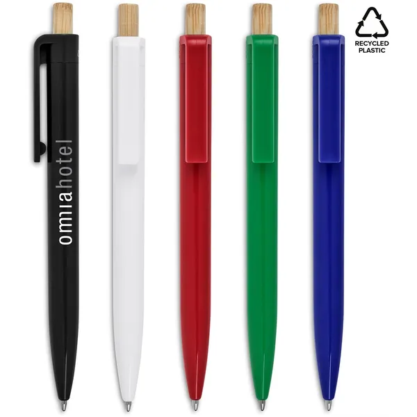 Altitude Tickit Recycled Plastic & Bamboo Ball Pen Altitude Tickit Recycled Plastic & Bamboo Ball Pen